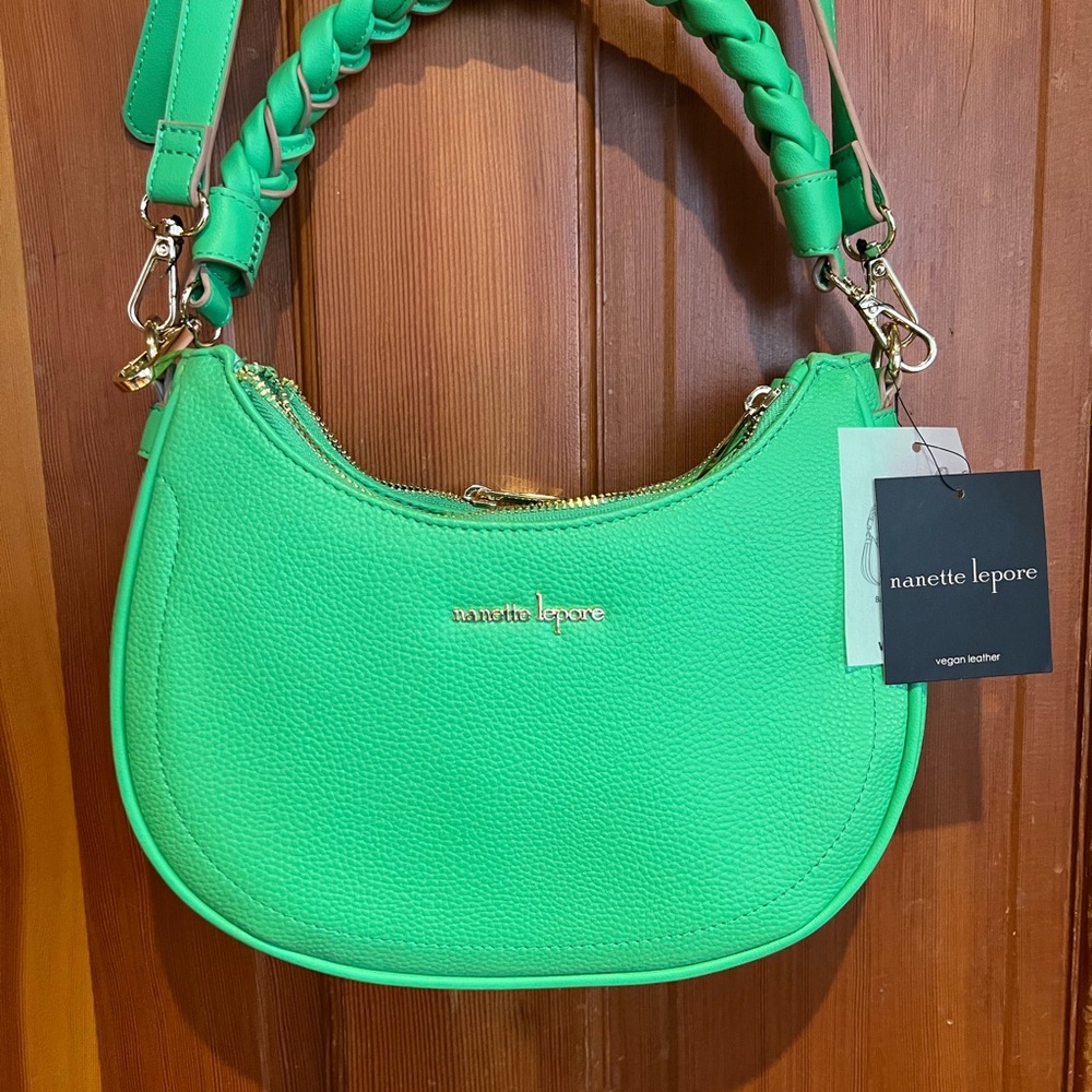 Nanette Lepore Vibrant Green Shoulder Bag - Picture 5 of 13
